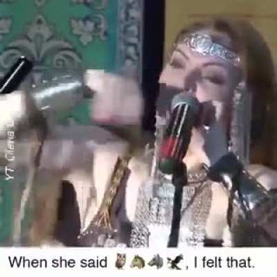 Siberian woman performs blessing of nature. She howls even better than an actual wolf