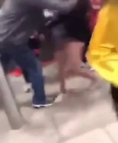 She Shouldn't have challenged a guy who is 10 times stronger than her!