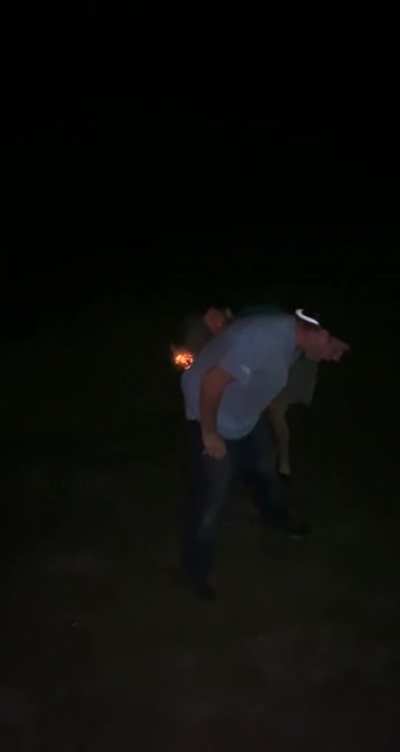 While I light a firework out of my ass