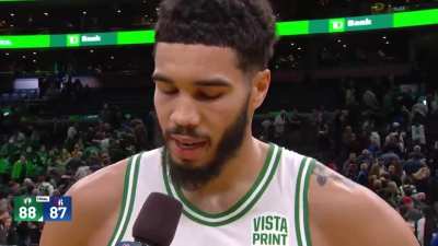 [Highlight] Celtics' broadcast called Jayson Tatum "STILL EMBIID'S FATHER" after today's win against the Sixers