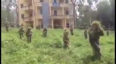 This is a vietnamese millitary training. And yes they are well hidden