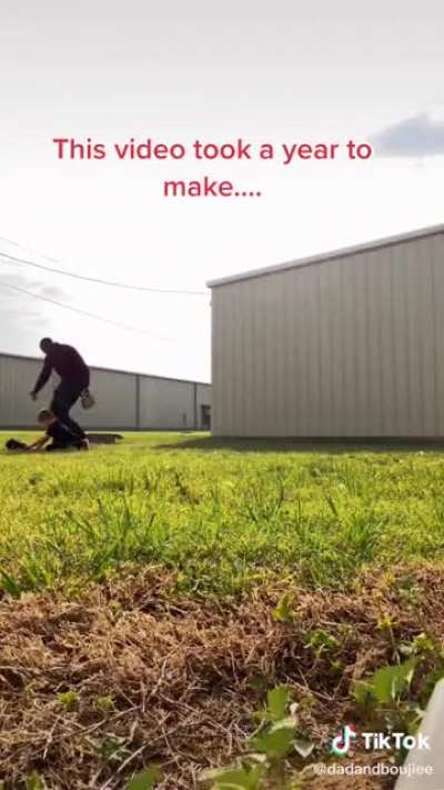 His work as a dad finally paid off