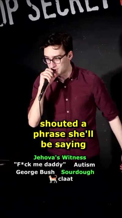 He turns random crowd words into a freestyle gangster rap ?