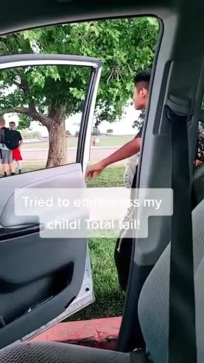 Mom tries to embarrass her kid in front of his friends.