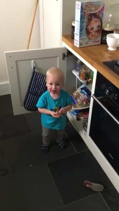 Caught stealing biscuits!