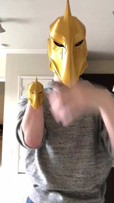I 3D printed matching helmets for myself and my nub. "Don't talk to me or my son ever again."