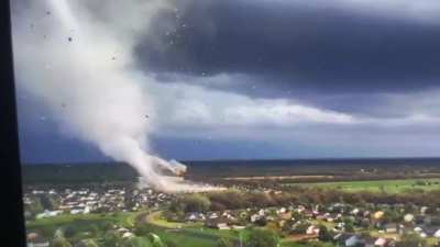 Destructive Tornado just hit Andover Kansas (4/29/22). Video from Reed Timmer