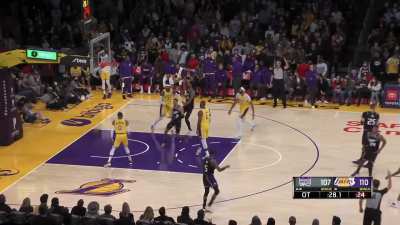 [Highlight] After struggling all night Hield drills the deep three to tie the game at 110 with 28.1 left in OT