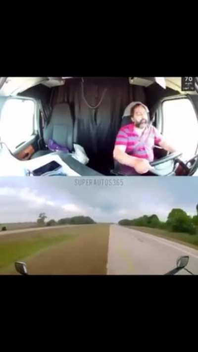 on highway