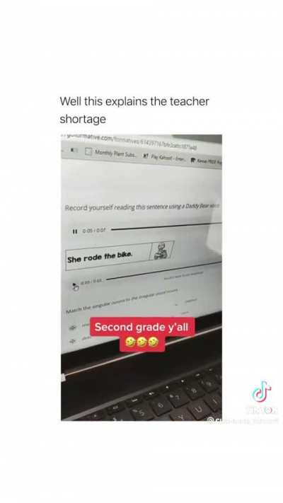 2nd grader uses "Daddy Bear" voice