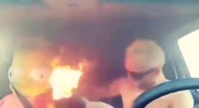 Florida man getting ready to head to the beach ?