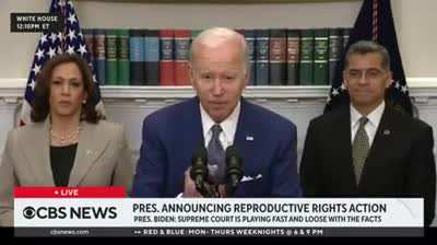 Joe Biden accidentally reads the part on the teleprompter that says "End of quote." "Repeat the line."