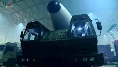 Video of Kim Jong un at the test-launch of powerful missile for nuclear attacks.