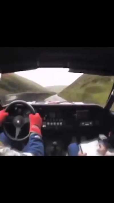 the team work going on at driving a rally car