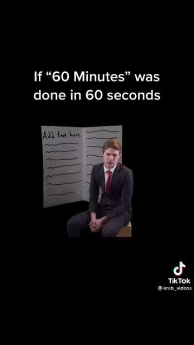 If “60 Minutes” was done in 60 seconds