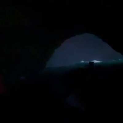 ? ? ? Waiahuaka Cave. At 1,155 ft, it's the world's 2nd longest sea cave, accessible only by zodiac raft.