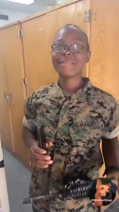 "Why did you join the marines?" Last girl was funny tho.