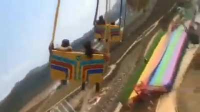 My guess is the high pitch scream broke the ride.