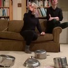 Spending the lockdowns with his mom trying to nail this pingpong trick (wait for it)