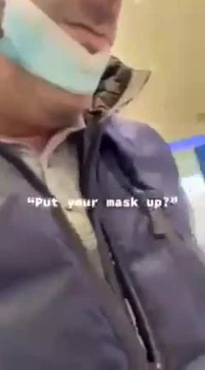 He deserves an award for the mask?