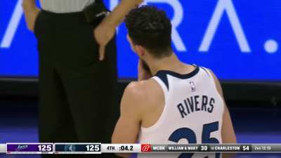 [Highlight] Austin Rivers gets called for the foul which puts Clarkson at the line leading to the eventual Jazz win