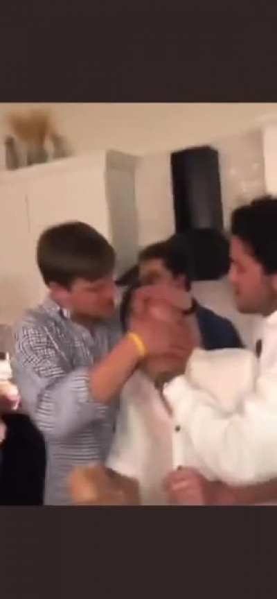 humans preventing their friend from getting salmonella poisoning