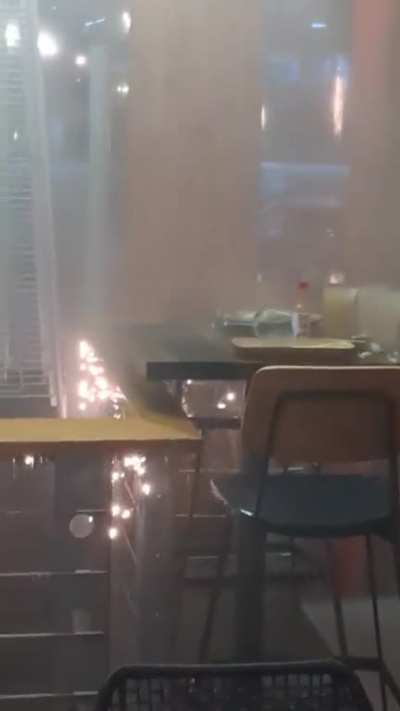 Date night was rained out. The restaurant said "they always put that patio heater there and never had a problem before..."