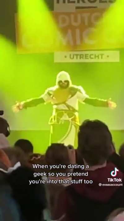 When you're dating a geek so you pretend you're into that stuff too