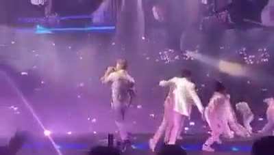 Dancing on stage when suddenly....