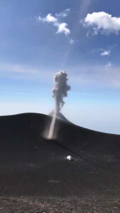 ? Dust Devil and Volcano erupts almost at same time.