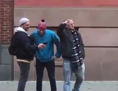 That’s one way to recover when someone leaves you hanging