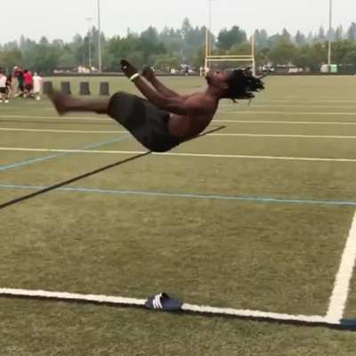 Never taught a backflip could impress me this much.