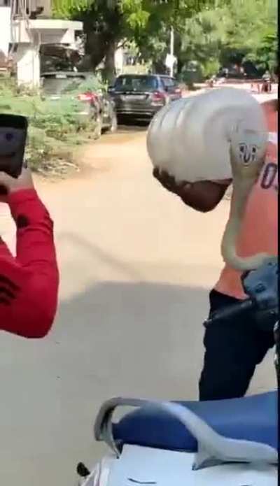 He handled it smoothly.