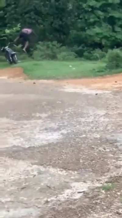 Braking with leg