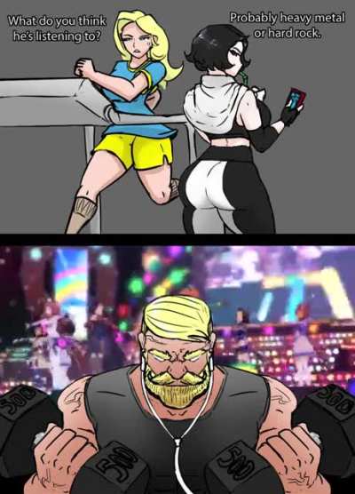 That's why you wear earphones.