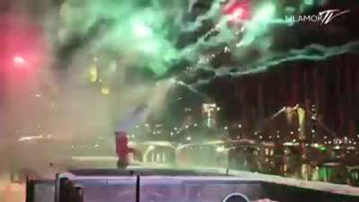 Perfect foot firework ever!