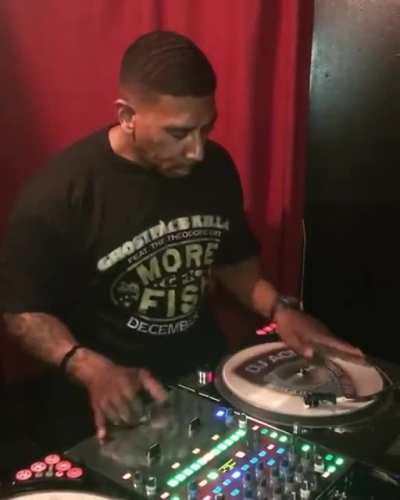 Man scratching a record