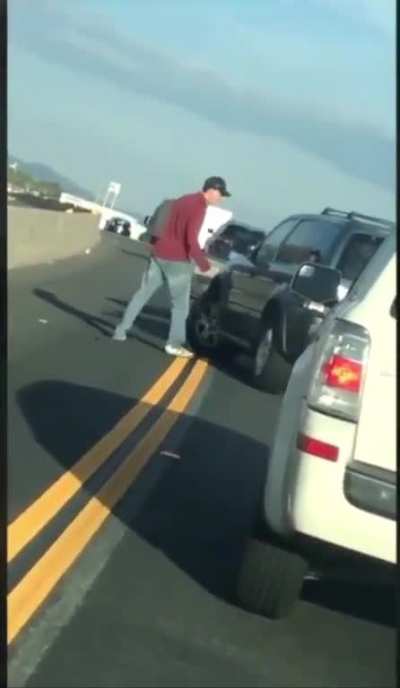 Attempting to run over another driver in road rage incident