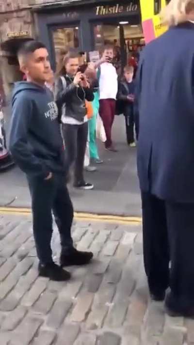 How daring for him even when he is fake Trump ?