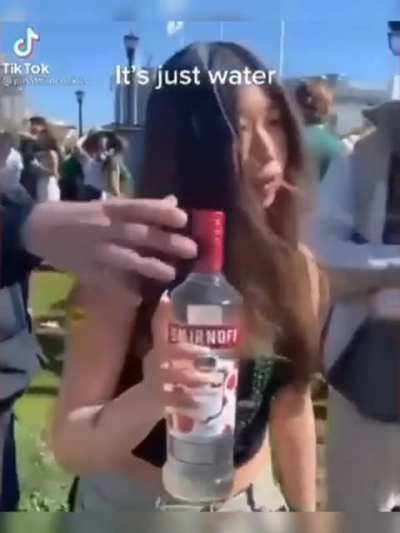 ...to "sneak" booze in