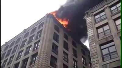Firefighter rams three cop cars blocking entrance
