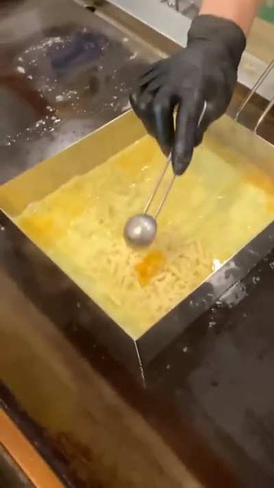 Korean street food - Folding Ham Cheese Egg Toast
