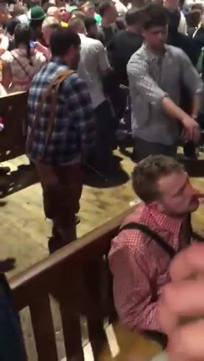 Drunk guy peed on the ground.