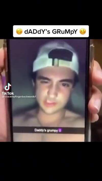 Daddy’s grumpy ?