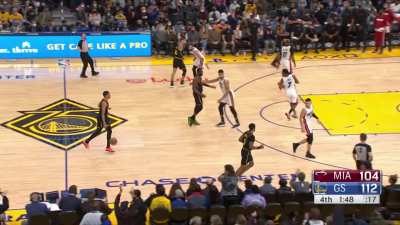 [Highlight] Draymond Green with a block and Jordan Poole goes for the dunk and 1.
