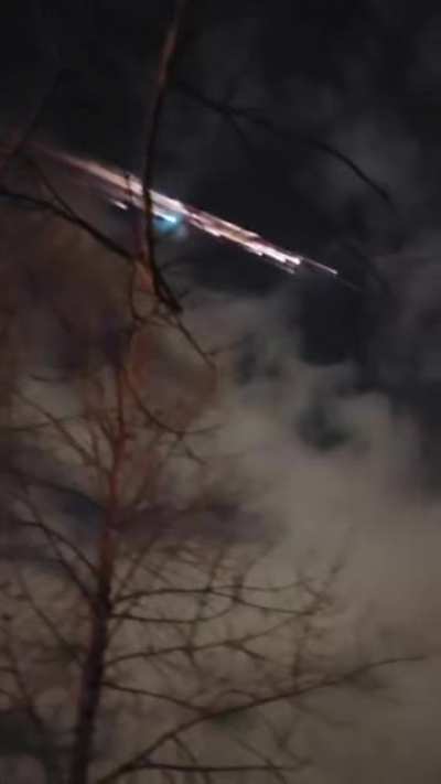 Falcon 9 debris over Portland