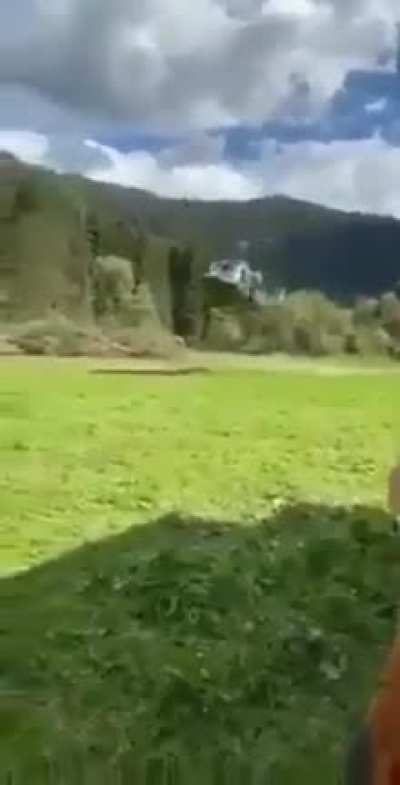 Emergency helicopters coming in hot...