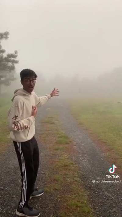 All alone in the ominous fog