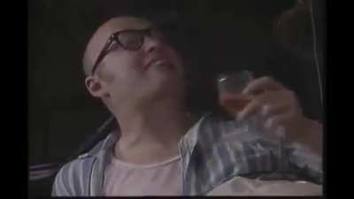 "This is for kissing Mommy underneath the mistletoe last year, ya fat bastard!" [from the 1992 series BOTTOM]