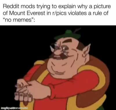 Ah yes, politics violation